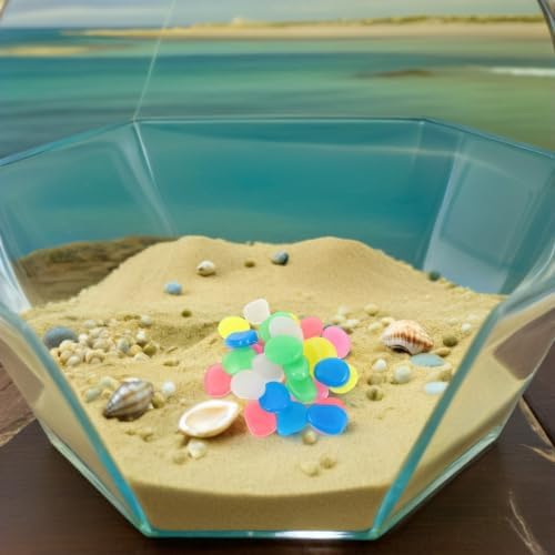 55pcs Pebbles 4.5cm for Glow in Dark Aquarium and Garden - Image 5