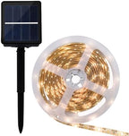 Solar LED String Lights Outdoor, Warm White 3500k, Solar Powered Garden Strip Lighting for Patio, Yard, Wedding and Party Decoration - Image 4