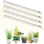 T5 Grow Lights, 2FT 60W (4×15W, 500W Equivalent), Full Spectrum Grow Lights for Indoor Plants, 4000K, Plug and Play, Easy to Install, for Greenhouse & Plant Shelves (4 Pack) by DingChen