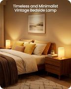 Small Table Lamps Set of 2, 8.1" Bedside Lamps Set 2 for Bedroom - Image 3