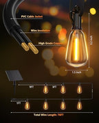 Brightown 76FT Solar String Lights Outdoor, 23+1 Shatterproof LED Lights - Image 6