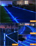 DetarZinLED Blue Solar Dock Lights for Outside IP68 Waterproof Led 8 Pack - Image 6