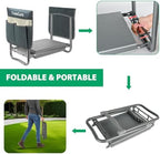 TomCare Garden Kneeler and Seat, 11.12" Kneeling Pad Sturdy Garden Bench - Image 6