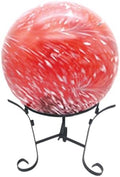 Briarwood Lane Everyday Gazing Ball 1x1 Red and White Solar LED Gazing Ball by BriarwoodLane