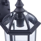 Outdoor Wall Light Fixtures Black 16" H Exterior Wall Lantern Waterproof Outside Wall Sconce Wall Mount Porch Lights w/Glass Shade for House, Garage - Image 7