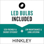 Hinkley Republic Medium 12V Outdoor Post Mount Lantern, Satin Nickel Finish - Image 5