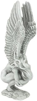 Design Toscano NG33765 Remembrance and Redemption Angel Religious Garden Statue, Medium 15 Inch, Ivory by DesignToscano