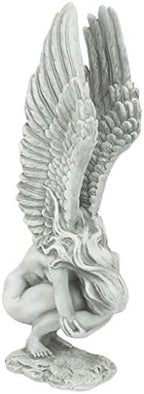 Design Toscano NG33765 Remembrance and Redemption Angel Religious Garden Statue, Medium 15 Inch, Ivory by DesignToscano