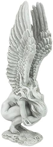 Design Toscano NG33765 Remembrance and Redemption Angel Religious Garden Statue, Medium 15 Inch, Ivory by DesignToscano