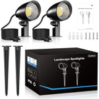 20W Outdoor Spotlight,IP66 Landscape Lighting for Yard, 2 Pack - Image 7