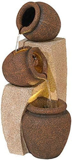 John Timberland Cascading Jugs 30" High Indoor-Outdoor LED Large Fountain - Image 2