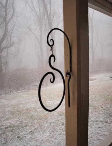 Hand Forged Iron Dinner Bell, Decorative Dinner Gong, Wall Mounted Dinner Chime Outdoor/Indoor Decorative Accent Hanging Bells (Circular Design) - Image 2
