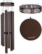 Extra Large Wind Chimes for Outside Deep Tone - 58'' Outdoor Clearance, Deep Tone Wind Chimes, Memorial Wind Chime, Sympathy Gift, Patio Yard, Home Décor, Bronze (58" Bronze) by Vanquer