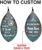 Sympathy Wind Chimes, Personalized Memorial Wind Chimes for Loss of Loved Ones, in Loving Memory of Dad/Mom, Dandelion Memorial Gifts for Funeral 36inch - Image 3