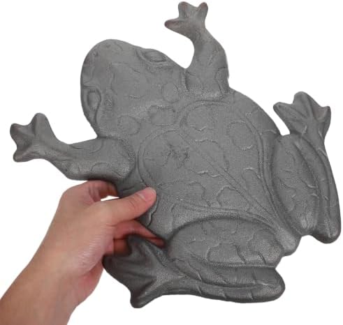 Toyvian Cast Iron Frog Stepping Stone, Garden Pathway Sculpture - Image 6