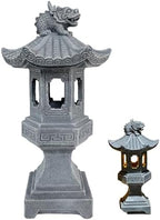 Pagoda Garden Statue, Resin Solar Japanese Pagoda Lantern, Decorative Zen Garden Landscape for Yard Patio Lawn, Style1 by Unknown