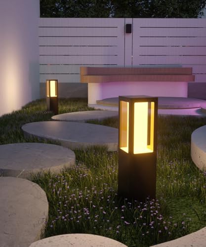 Modern Landscape Path Light Outdoor LED Bollard Fixture Aluminum Housing Pathway with Glass IP65 Waterproof Garden Lawn for Yard Walkway Home Decor - Image 4