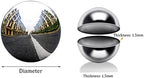 RT-OSXE Reflective Garden Gazing Balls, 10pcs 1.5mm Thick Stainless Steel Seamless Hollow Polished Sphere, Outdoor Indoor Christmas Mirror Reflection Garden Decoration Globe, 14 Sizes - Image 3