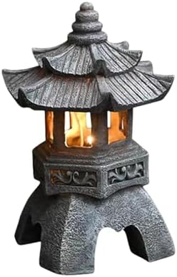 Room Decor Pagoda Garden Statue Resin Sculpture Zen Decoration for Landscape Fun Desk Accessories(A1) by Unknown
