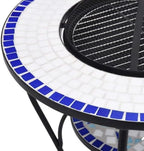 Mosaic Fire Pit Table, Ceramic Round Wood Burning Bowl, 26.8 in - Image 7