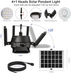 Auzev Solar Shed Light Indoor Outdoor Upgrade 176 LED 4 and 1 Heads Solar Powered Motion Sensor Pandent Daytime Work Lights with 4 Modes Remote Control Security lamp for Garage Gazebo Barn (2 Pack) - Image 5
