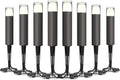 GOODSMANN 8PK Outdoor Low Voltage Bollard Lights 2W 2700K Warm White LED Landscape Pathway Light Kits Bronze Color by GOODSMANN