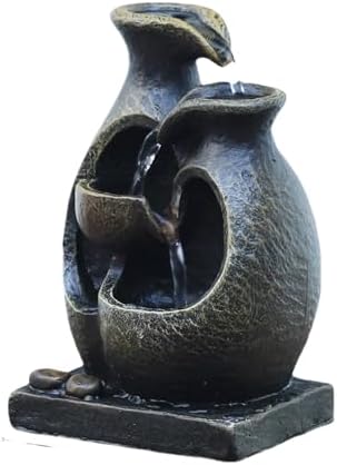 Indoor Water Fountain Outdoor Desk Bedroom Waterfall Farmhouse Yard Patio Home Office Deck Sculpture Decoration by Unknown