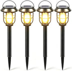 Solar Motion Lights Outdoor for Halloween Decorations, 4 Pack by Awethone