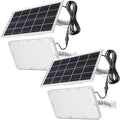 JACKYLED 1000 Lumen 299 LED Solar Dusk to Dawn Light Outdoor White 2 Pack by JACKYLED