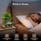 Gdrasuya10 Atomizing Rockery Water Fountain Desktop Chinese Fengshui LED Lamp Waterfall Water Sound Indoor Office Home - Image 5