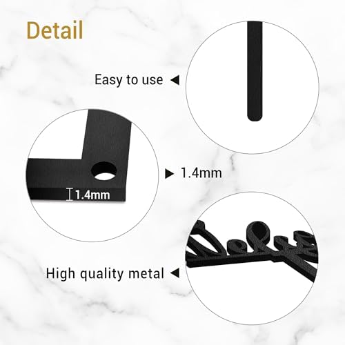 Metal Welcome Sign Decorative Garden Stake, Elegant Script Design Gifts Silhouette Statues for Yard Art, Outside, Patio, Outdoor Decor, Garden Decorations, Lawn Ornaments - 14" Black - Image 7