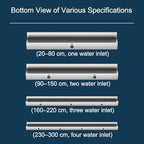 Stainless Steel Pool Waterfall Spillway Fountain for Garden Ponds, Wall-Mounted Water Flow Decor Kit for Patio & Backyard, 16-59 Inch Wide (Black, 40cm) - Image 5