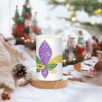 YETTASBIN Mardi Gras Flameless Candles with Remote Control and Timer, Adjustable Brightness Long Lasting Battery Operated LED Pillar Candles for Indoor Outdoor Party Home Decor, 2 Pack - Image 5