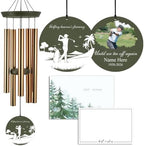 Personalized Golf Theme Memorial Wind Chimes by ExtrabilyOfficial