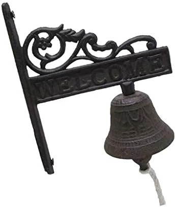 Cast Iron Door Dinner Bells Hanging Garden Bell Lawn, 1, as described - Image 5
