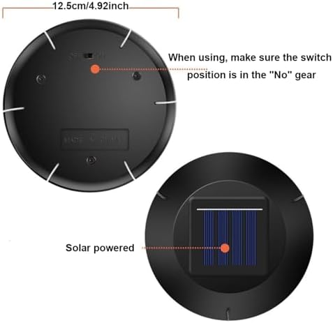 Solar LED Wind Chime for Outside Multi-Pattern Solar Hanging Light Outdoor Garden Yard Decor & Indoor Window Decoration (White Ball) - Image 4