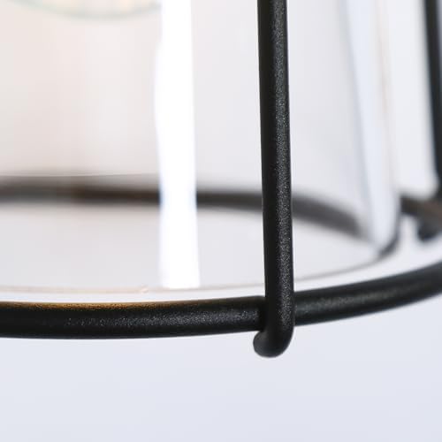 Black Outdoor Wall Sconces, Farmhouse Exterior Wall Mounted Light with Clear Glass Water Proof Outdoor Porch Lights for Patio, Gazebo, Entryway - Image 6