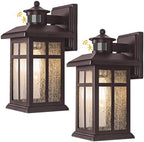 Motion Sensor Outdoor Lights Bronze 2 Pack Dusk till Dawn Outdoor Lighting by Brilvibera