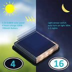 Lacasa Solar Deck Lights, 4 Pack Warm White Outdoor In-Ground Driveway Walkway Dock, IP68 Waterproof Solar Powered Stair Step Pathway Fence Auto On/Off LED for Garden Yard Patio - Image 2