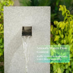 2 Inch 316 Stainless Steel Square Outdoor Water Fountain Spout, Waterfall Spillway Scupper with Integrated Spray Baffle for Landscape Decors, Pools, Ponds, Water Walls (Silver) - Image 3