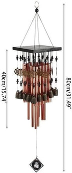 DULASP Outdoor Indoor Metal Tube Wind Chime with Copper Bell Large Windchimes for Patio Garden Terrace - Image 2
