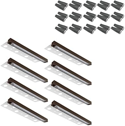 GKOLED 8-Pack 12 Inches Long Hardscape Lights with 30-Pack Lengthened Waterproof Wire Connectors by GKOLED