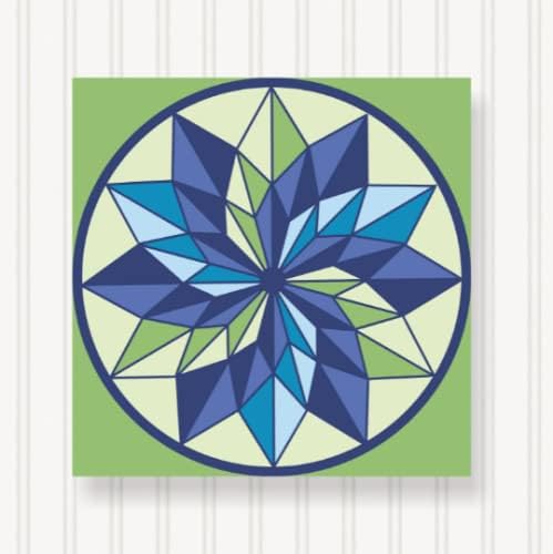BQ058 BARN QUILT Block Outdoor Square | 6 SIZES | Outside Pattern | Wall Art | Yard Art | Barn Quilt Sign | Farm Quilt Design (23.5" x 23.5" 1 sided) by SignStuffInc