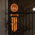 Cohasset Natural Sunflower Harmony Bamboo Wind Chime - Image 2