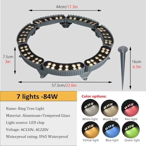 Outdoor Waterproof Ring Tree Lights, LED Landscape Spotlight - Image 2
