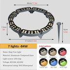 Outdoor Waterproof Ring Tree Lights, LED Landscape Spotlight - Image 2