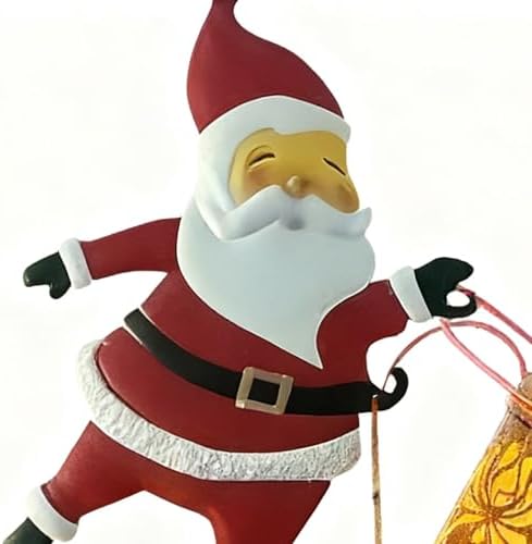 2PCS Christmas Claus Solar Kettle Lights, Santa Solar Watering Can Garden Lawn Decorative Lights, Waterproof Outdoor for Garden, Patio, Christmas Yard Décor - Image 3
