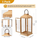 Bdor 27.5 Inch Outdoor Wooden Candle Lantern for Porch, Lantern Only - Image 5