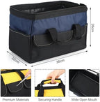 Sanwuta 3 Pack 16 Inch Tool Bags, Side Pockets, Blue, Red, Yellow - Image 3