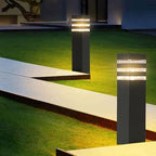 Pathway Lights Hardwired Outdoor 15In Black Lamp Post Walkway Path Lights - Image 3